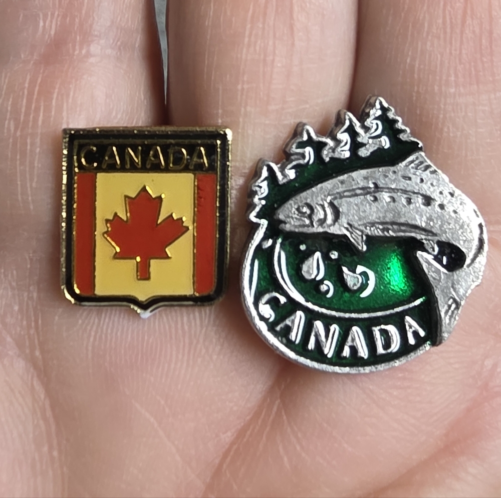 Pair of Canada Souvenir Lapel Pins